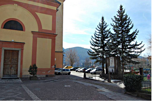 Piazza della Chiesa dei SS. Filippo e Giacomo (PIAZZA) - ALTAVALLE (TN) 
