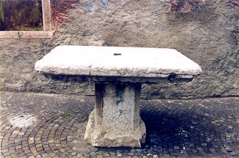 Tavolo della regola (ALTRO) - VALLELAGHI (TN) 