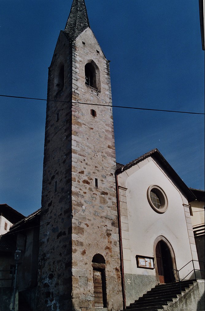 Chiesa di S. Lorenzo con campanile (CHIESA) - RUMO (TN) 