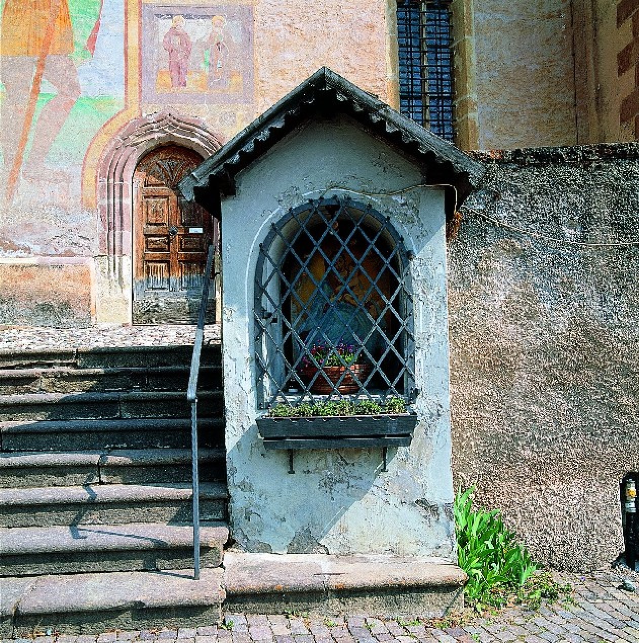Edicola sacra di S. Leonardo e scala di accesso alla Chiesa (EDICOLA) - TESERO (TN) 